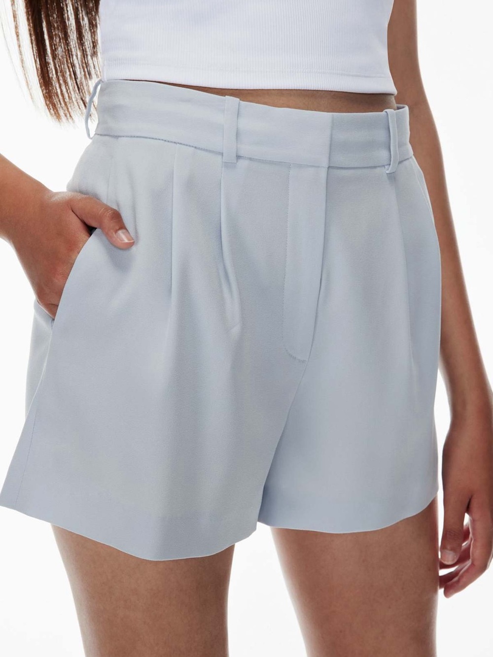 Aritzia Babaton Pleated Mini Short